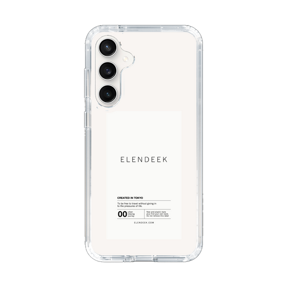 Slim Protection Case［ ELENDEEK - Logo Sticker - White ］