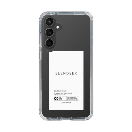 Slim Protection Case［ ELENDEEK - Logo Sticker - White ］
