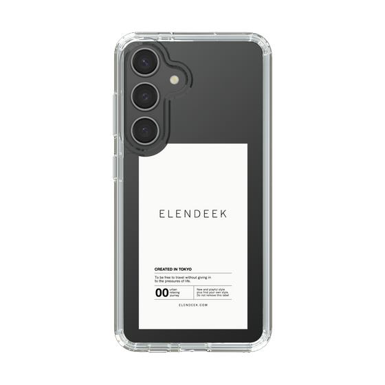 Slim Protection Case［ ELENDEEK - Logo Sticker - White ］