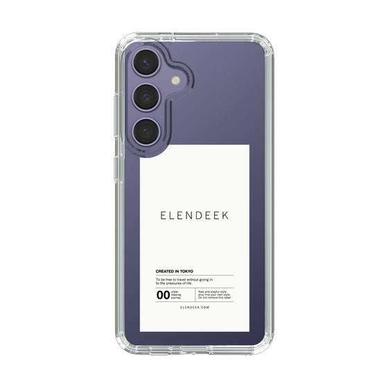 Slim Protection Case［ ELENDEEK - Logo Sticker - White ］