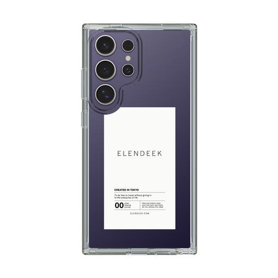 Slim Protection Case［ ELENDEEK - Logo Sticker - White ］