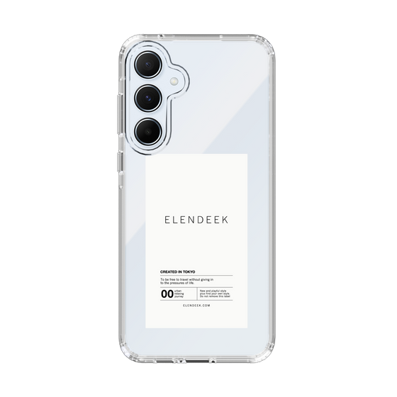 Slim Protection Case［ ELENDEEK - Logo Sticker - White ］