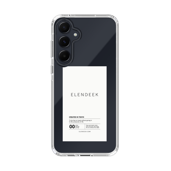Slim Protection Case［ ELENDEEK - Logo Sticker - White ］