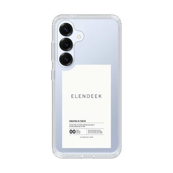 Slim Protection Case［ ELENDEEK - Logo Sticker - White ］