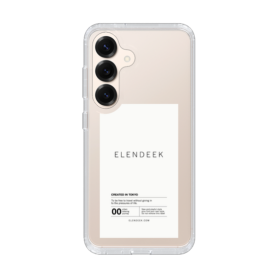 Slim Protection Case［ ELENDEEK - Logo Sticker - White ］