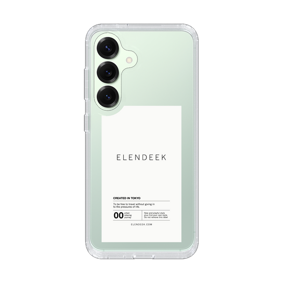 Slim Protection Case［ ELENDEEK - Logo Sticker - White ］