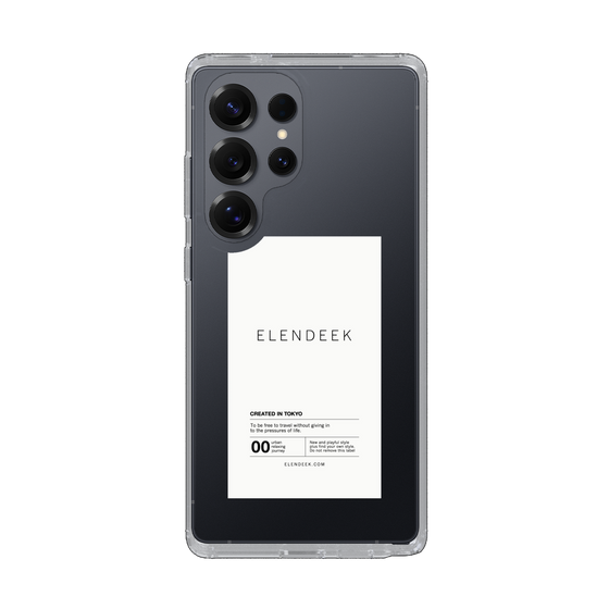 Slim Protection Case［ ELENDEEK - Logo Sticker - White ］