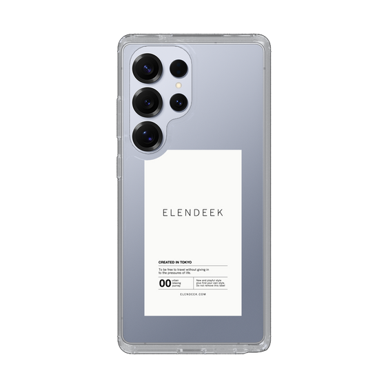 Slim Protection Case［ ELENDEEK - Logo Sticker - White ］