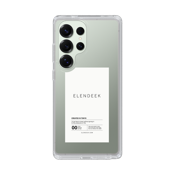 Slim Protection Case［ ELENDEEK - Logo Sticker - White ］