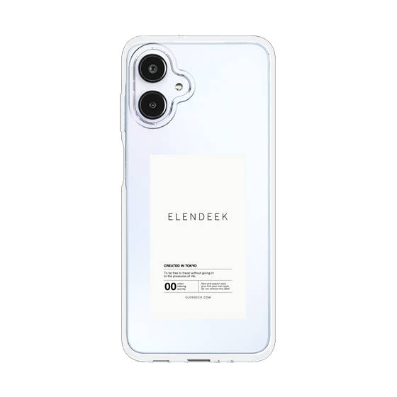 Slim Protection Case［ ELENDEEK - Logo Sticker - White ］