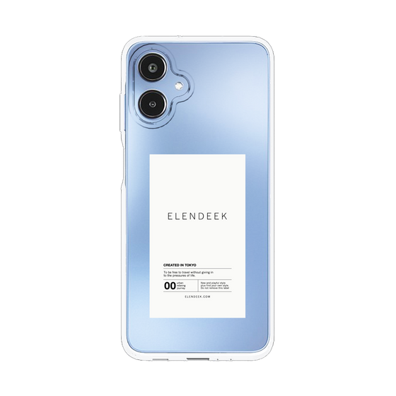 Slim Protection Case［ ELENDEEK - Logo Sticker - White ］