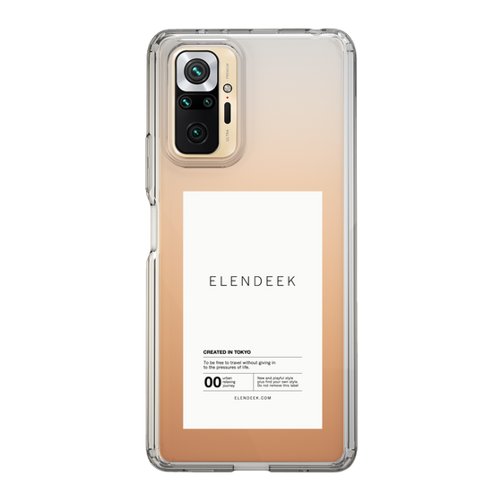 Slim Protection Case［ ELENDEEK - Logo Sticker - White ］