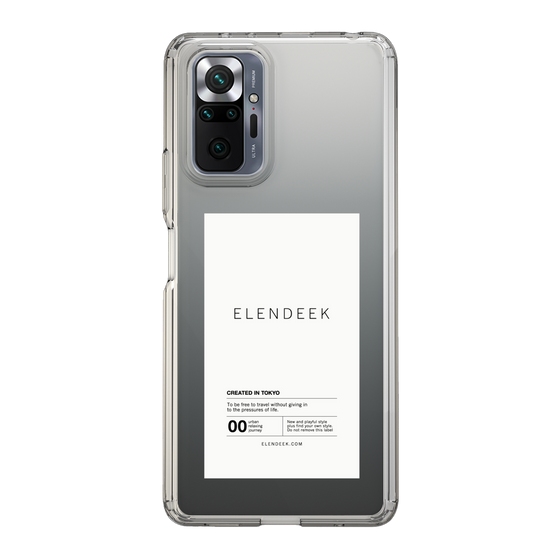 Slim Protection Case［ ELENDEEK - Logo Sticker - White ］