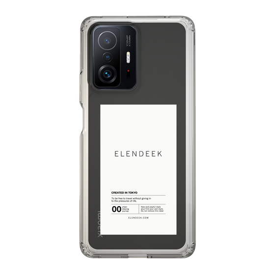Slim Protection Case［ ELENDEEK - Logo Sticker - White ］