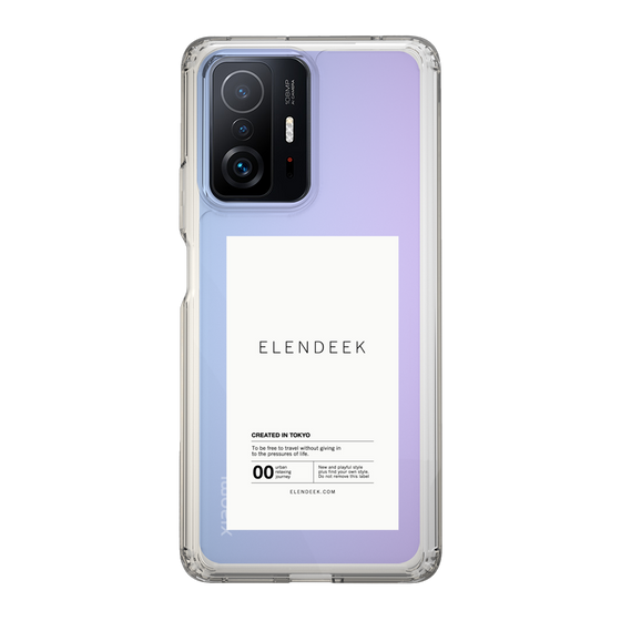 Slim Protection Case［ ELENDEEK - Logo Sticker - White ］