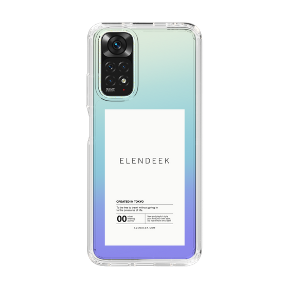 Slim Protection Case［ ELENDEEK - Logo Sticker - White ］