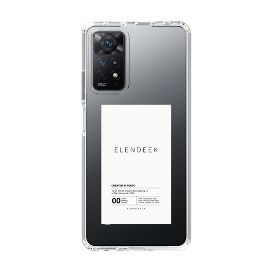 Slim Protection Case［ ELENDEEK - Logo Sticker - White ］