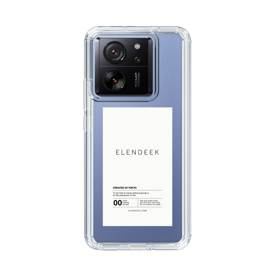 Slim Protection Case［ ELENDEEK - Logo Sticker - White ］