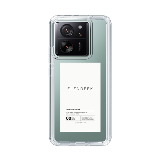 Slim Protection Case［ ELENDEEK - Logo Sticker - White ］