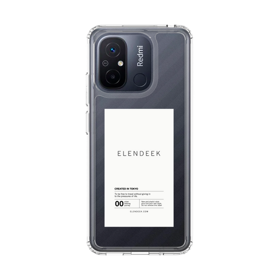 Slim Protection Case［ ELENDEEK - Logo Sticker - White ］