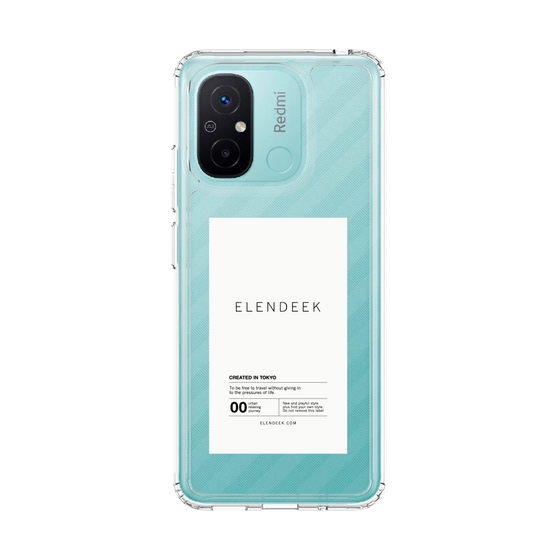 Slim Protection Case［ ELENDEEK - Logo Sticker - White ］