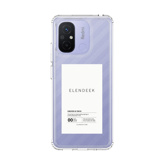 Slim Protection Case［ ELENDEEK - Logo Sticker - White ］