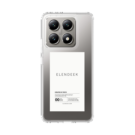Slim Protection Case［ ELENDEEK - Logo Sticker - White ］