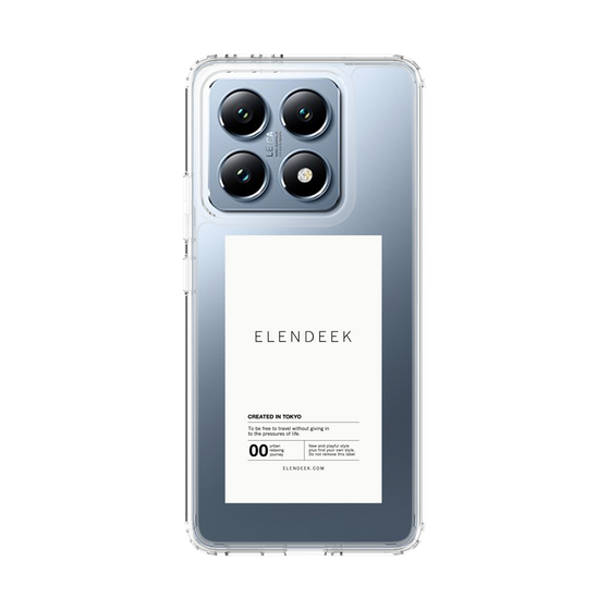 Slim Protection Case［ ELENDEEK - Logo Sticker - White ］
