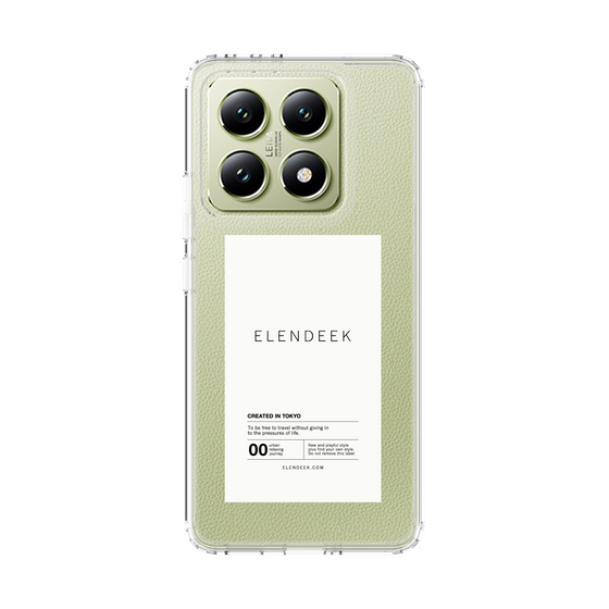 Slim Protection Case［ ELENDEEK - Logo Sticker - White ］
