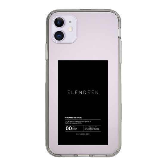 Slim Protection Case［ ELENDEEK - Logo Sticker - Black ］