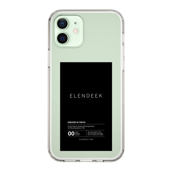 Slim Protection Case［ ELENDEEK - Logo Sticker - Black ］