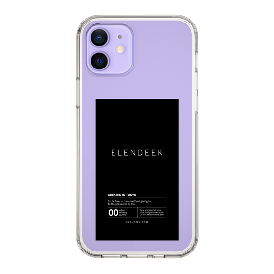 Slim Protection Case［ ELENDEEK - Logo Sticker - Black ］