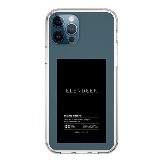 Slim Protection Case［ ELENDEEK - Logo Sticker - Black ］