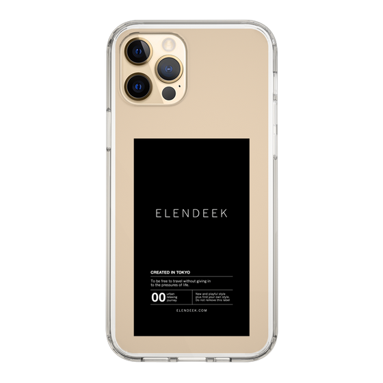 Slim Protection Case［ ELENDEEK - Logo Sticker - Black ］