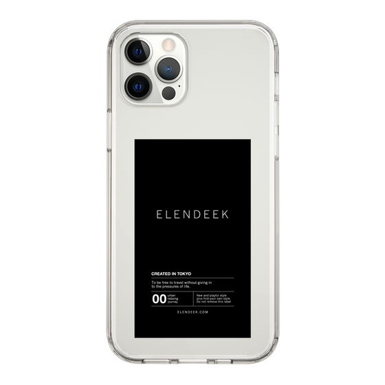 Slim Protection Case［ ELENDEEK - Logo Sticker - Black ］