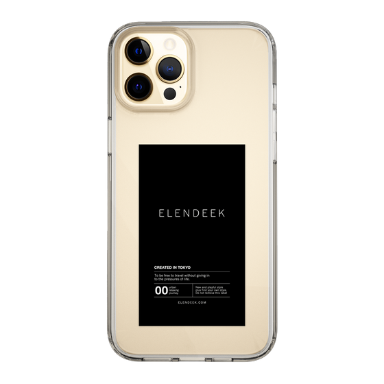 Slim Protection Case［ ELENDEEK - Logo Sticker - Black ］