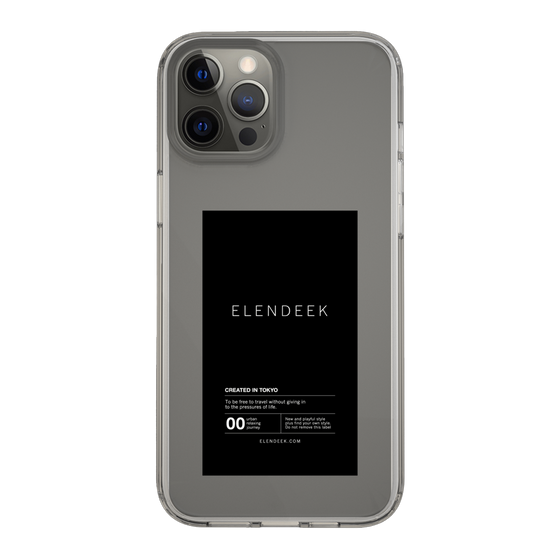 Slim Protection Case［ ELENDEEK - Logo Sticker - Black ］