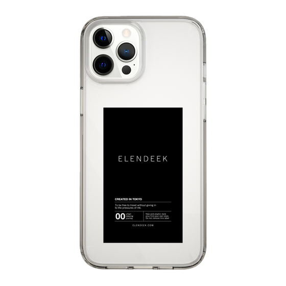 Slim Protection Case［ ELENDEEK - Logo Sticker - Black ］