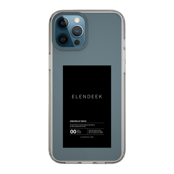 Slim Protection Case［ ELENDEEK - Logo Sticker - Black ］