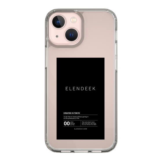 Slim Protection Case［ ELENDEEK - Logo Sticker - Black ］