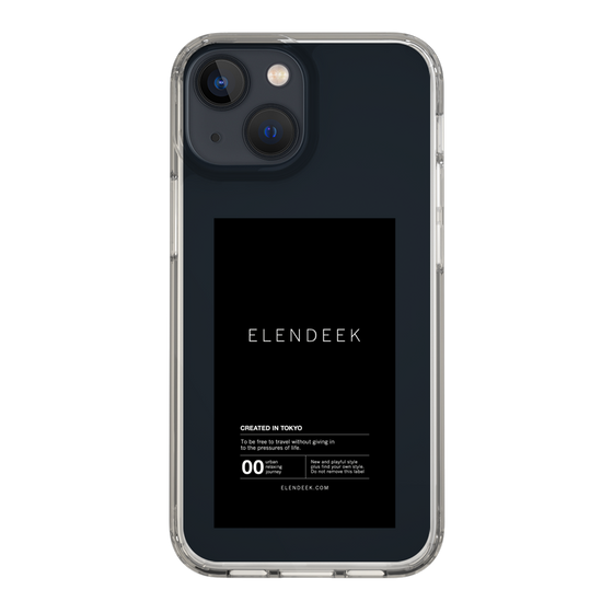 Slim Protection Case［ ELENDEEK - Logo Sticker - Black ］