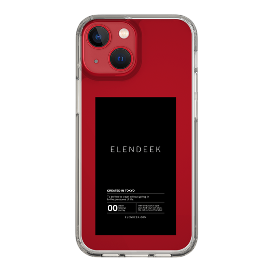 Slim Protection Case［ ELENDEEK - Logo Sticker - Black ］
