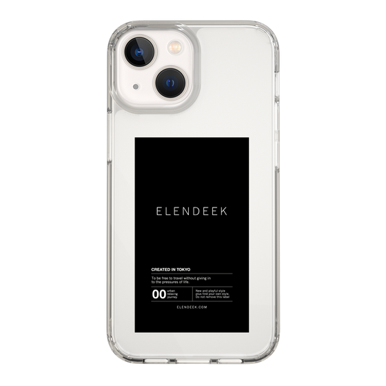 Slim Protection Case［ ELENDEEK - Logo Sticker - Black ］