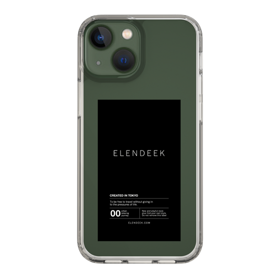 Slim Protection Case［ ELENDEEK - Logo Sticker - Black ］