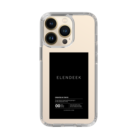 Slim Protection Case［ ELENDEEK - Logo Sticker - Black ］