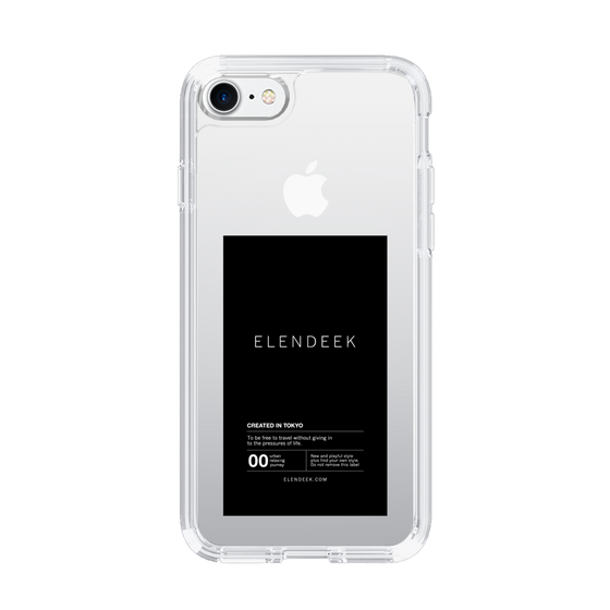 Slim Protection Case［ ELENDEEK - Logo Sticker - Black ］