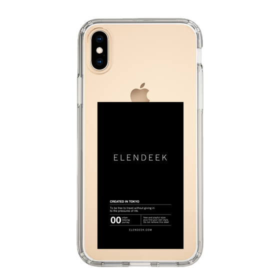 Slim Protection Case［ ELENDEEK - Logo Sticker - Black ］