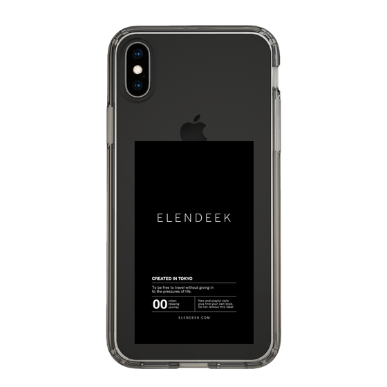 Slim Protection Case［ ELENDEEK - Logo Sticker - Black ］