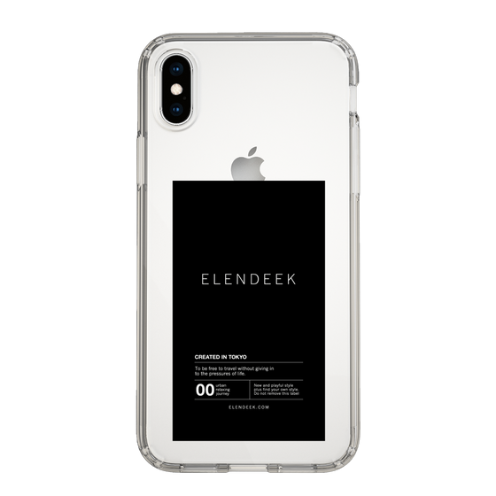 Slim Protection Case［ ELENDEEK - Logo Sticker - Black ］