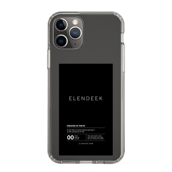 Slim Protection Case［ ELENDEEK - Logo Sticker - Black ］